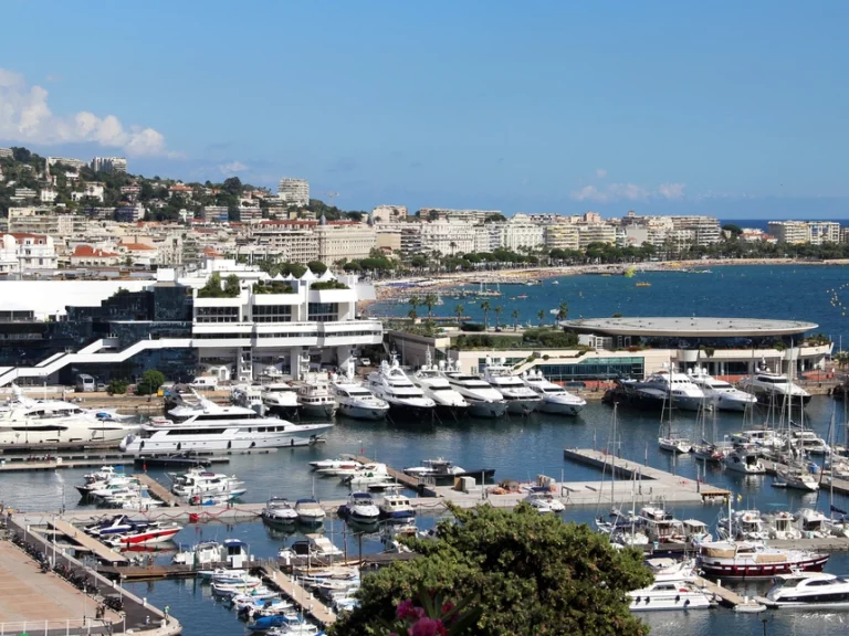 Cannes Porto Canto Marina at the yachting festival