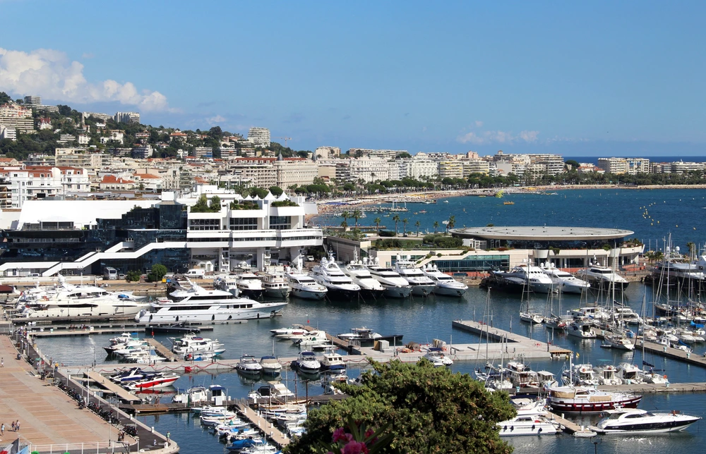 Cannes Porto Canto Marina at the yachting festival
