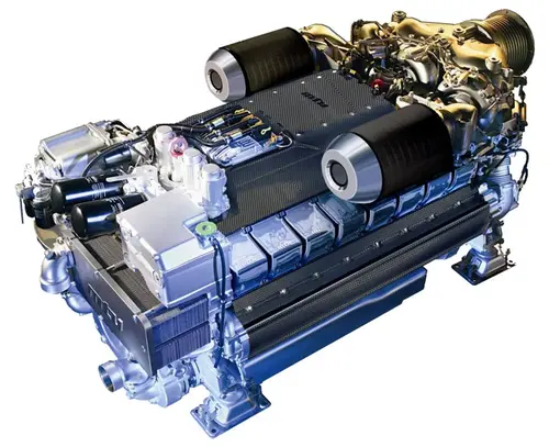 An MTU yacht engine