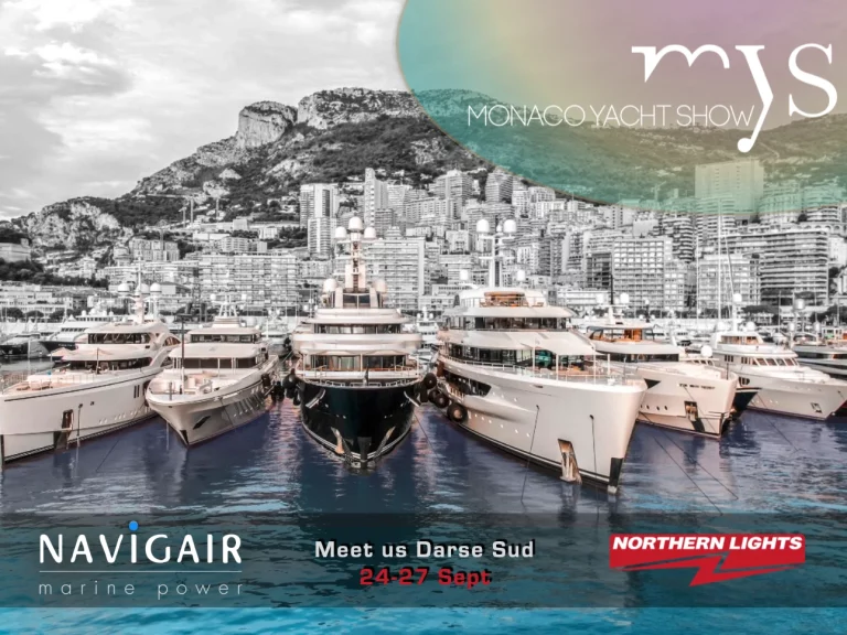 Navigiar is attending the Monaco Yacht show ad with six superyachts at the Monaco harbour.