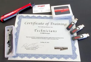 Certificate of training for Navigair's technicians in Northern Lights Advanced Diagnostics.