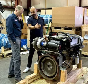 Expert Navigair technicians working on Northern Lights Generator.