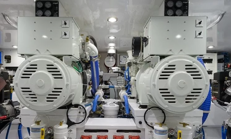Room with Northern Lights generators in place