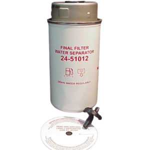 ELEMENT,FUEL FILTER 5 MICRON 6" WITH PLASTIC DRAIN VALVE L1066A - M1066A2-A3 VP44 SYSTEM <span>24-51012</span>