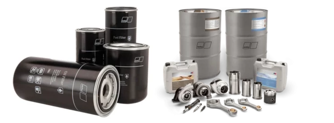 Marine mtu engine genuine spare parts and filters.