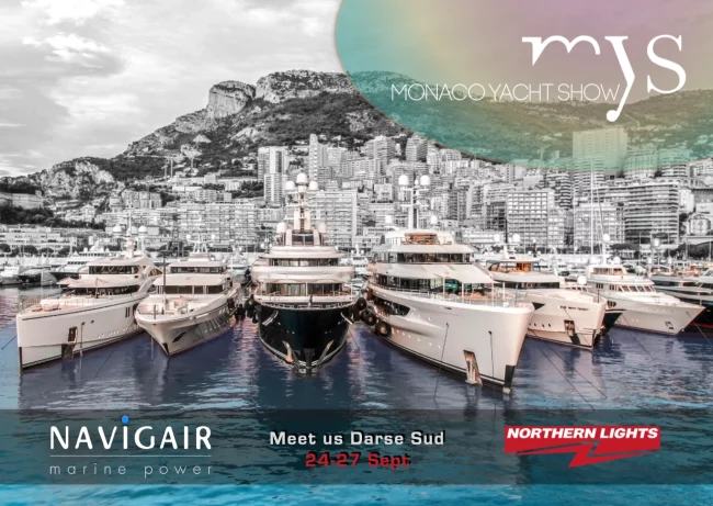 Navigiar is attending the Monaco Yacht show ad with six superyachts at the Monaco harbour.